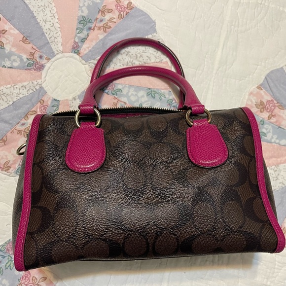 Coach pink mini Bennett satchel handbag - Picture 3 of 8